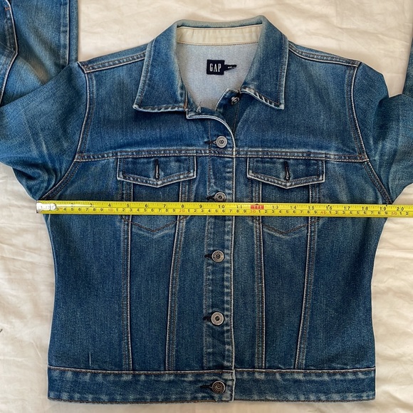 Gap Denim Fitted Jacket Medium - Picture 5 of 8